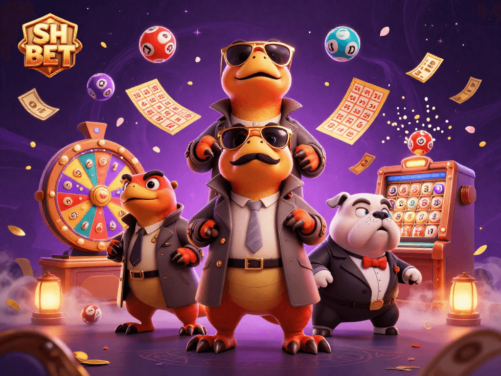 Engage in thrilling lotteries and gaming with SH BET at this vibrant casino scene.