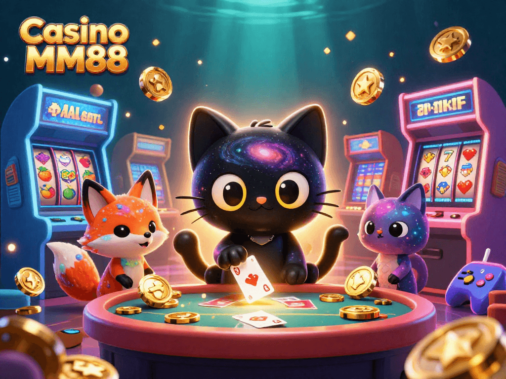 Experience the thrill of Casino MM88 with fun-filled gaming elements and vibrant characters.