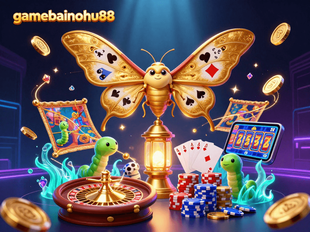 Engage with gamebainohu88's thrilling casino adventure featuring enchanted moths and jackpot elements.
