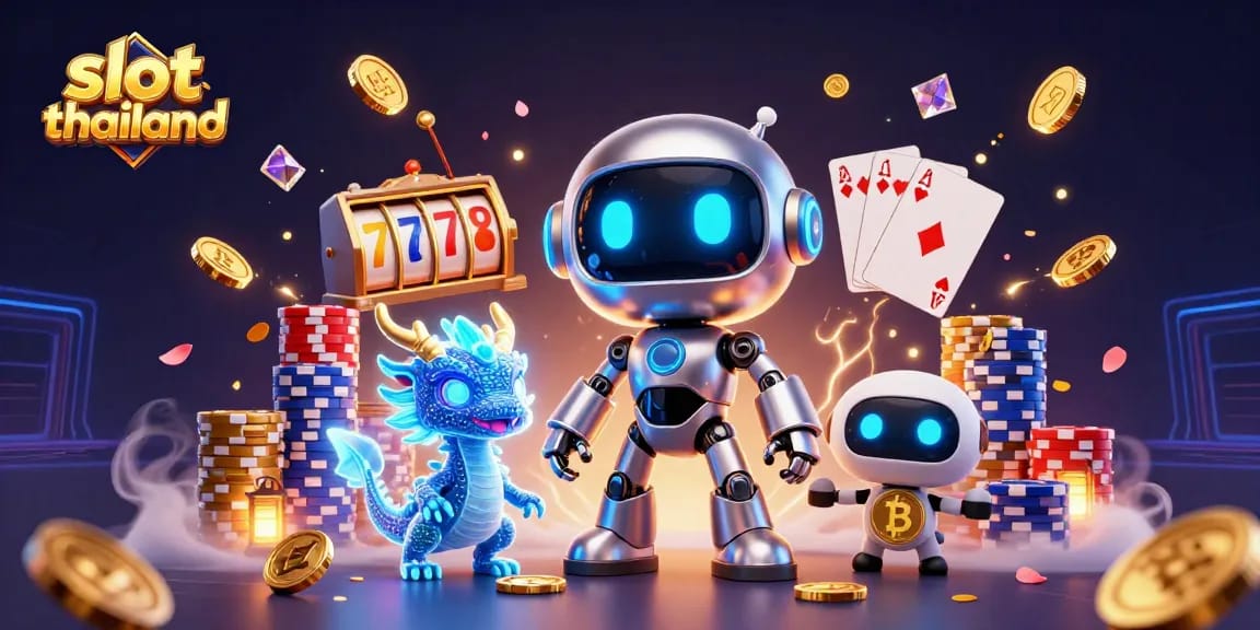 Experience the thrill of slot thailand with colorful characters, coins, and dynamic gaming elements.