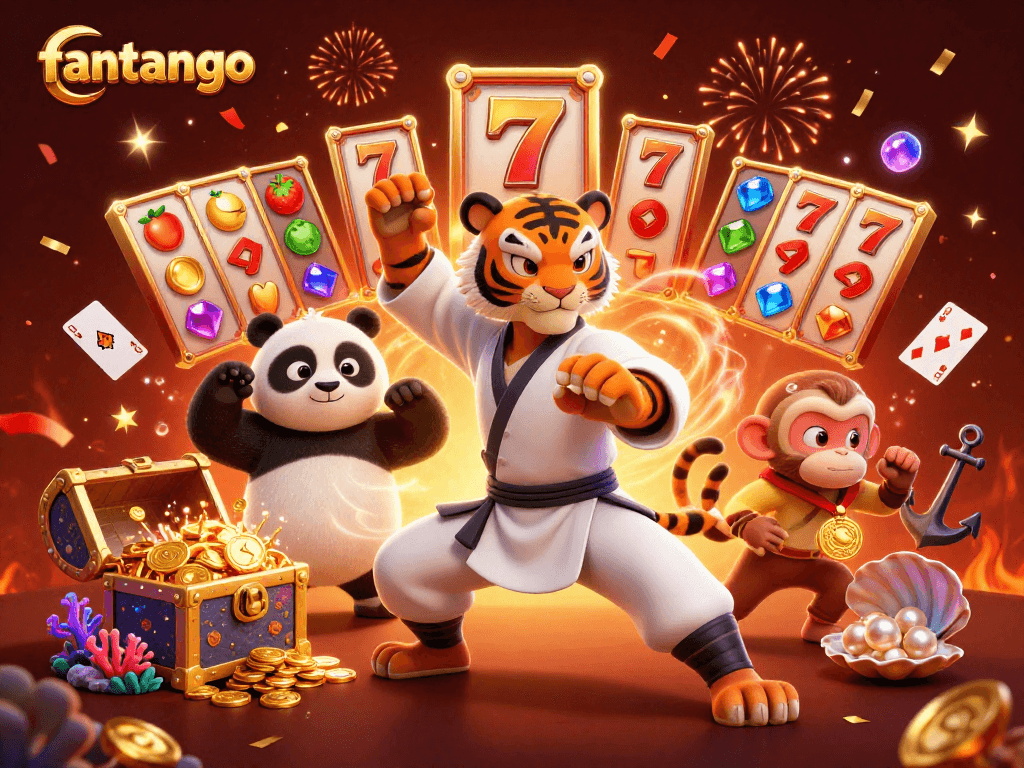 Play slots with fantasizing luck as you spin for jackpots and treasures in this vibrant fan-tango scene.