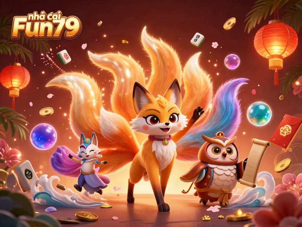 Engage with the colorful spirit world at nhà cái Fun79 featuring vibrant magical characters and casino-themed elements.