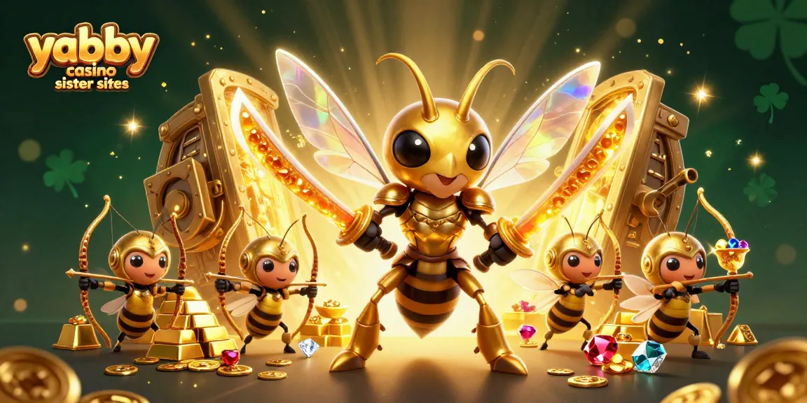 Engage with top yabby casino sister sites featuring dynamic golden elements and immersive game themes.