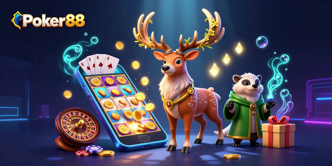Poker88 captures excitement with vibrant card games, enchanting characters, and dynamic casino elements.