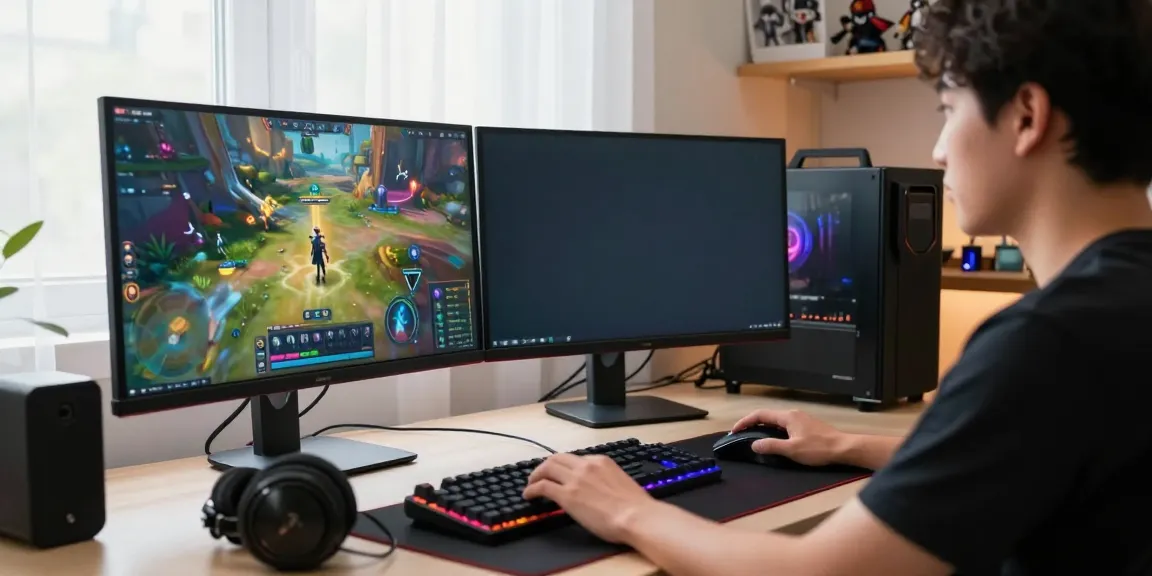 Engaging online gaming scene highlighting the singatoto login experience with vibrant displays and gaming peripherals.