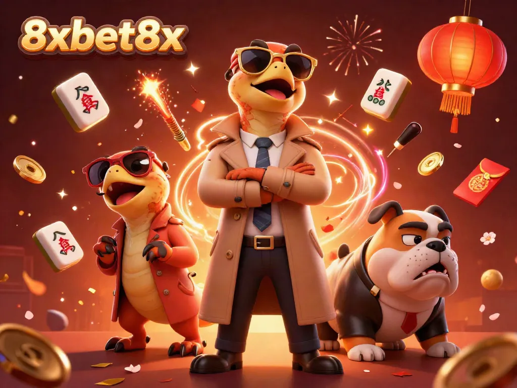 Experience the excitement at 8xbet8x, where three raptors hilariously try to enter a VIP casino lounge.