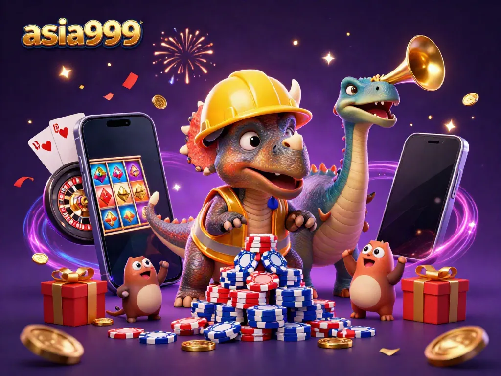 เข้าสู่ระบบ asia999 ด้วยการเชียร์สนุกจากไดโนเสาร์และชิปโป๊กเกอร์หลายชั้น
