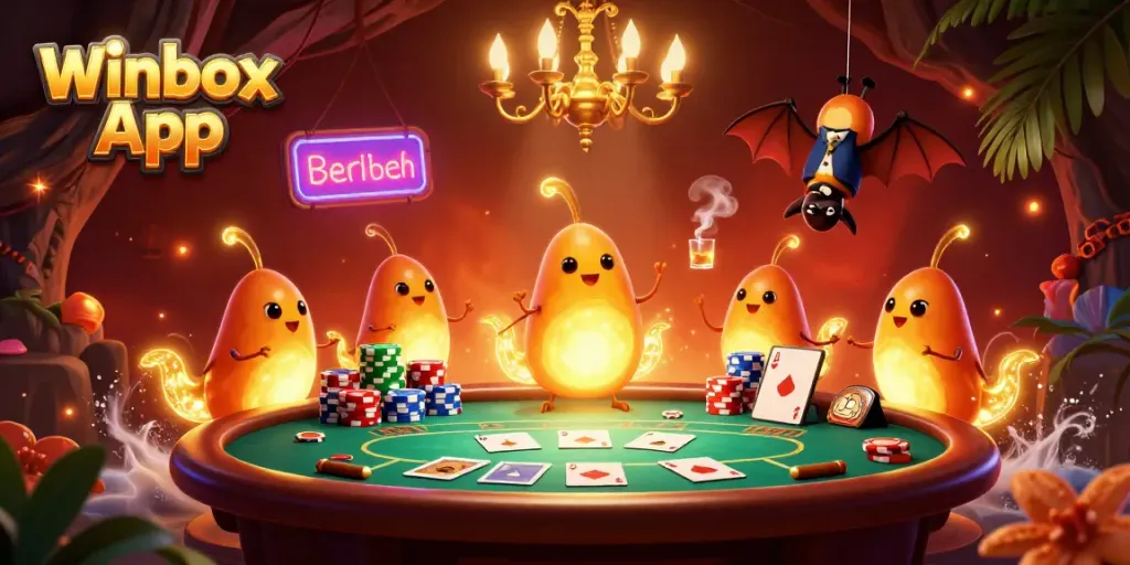 Light up your gaming experience with the Winbox App in a vibrant casino scene.