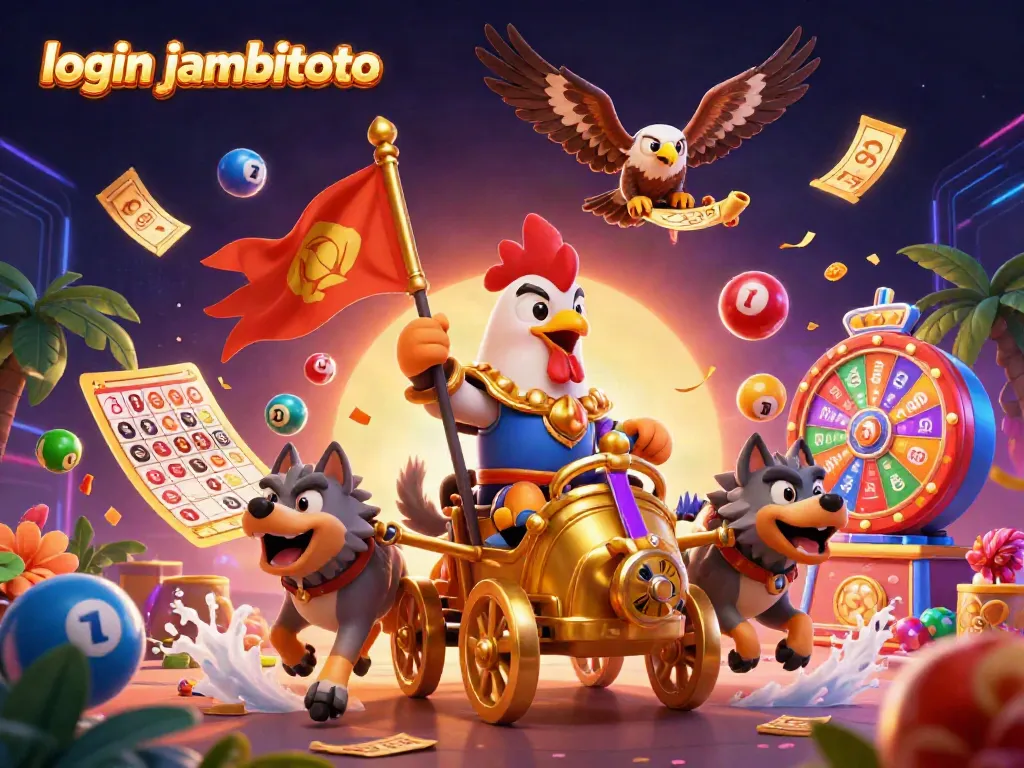 Experience thrilling gameplay at login jambitoto with vibrant lottery scenes and characters.