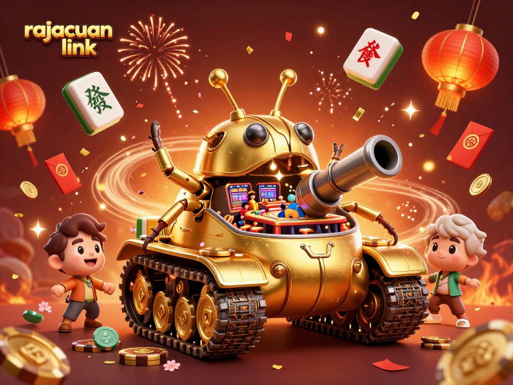 Experience the excitement of Sicbo Dice with rajacuan link, featuring a miniature casino in a golden beetle tank.