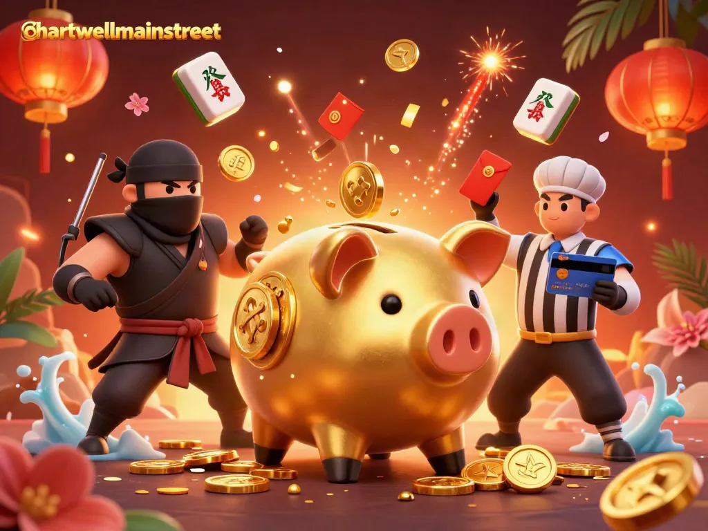 การแสดงผล 3D ของ hartwellmainstreet โดยมีนักกีฬาซูโม่และโค๊ตที่เข้มข้นในบรรยากาศคาสิโน