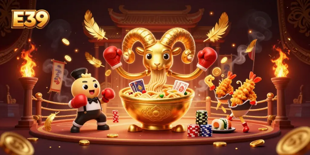 E39 offers an exciting casino experience with dynamic game elements and whimsical characters.