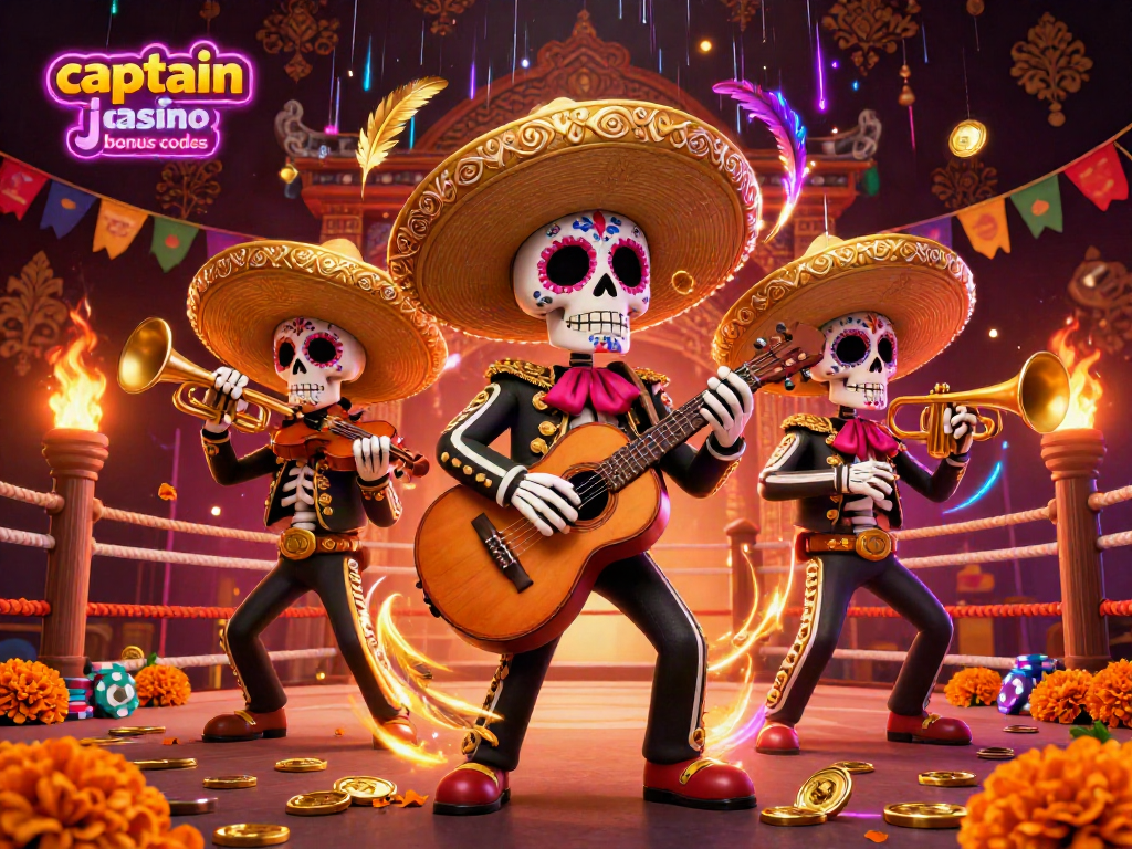 Engage with exciting captain jack casino bonus codes in vibrant 3D mariachi casino theme.