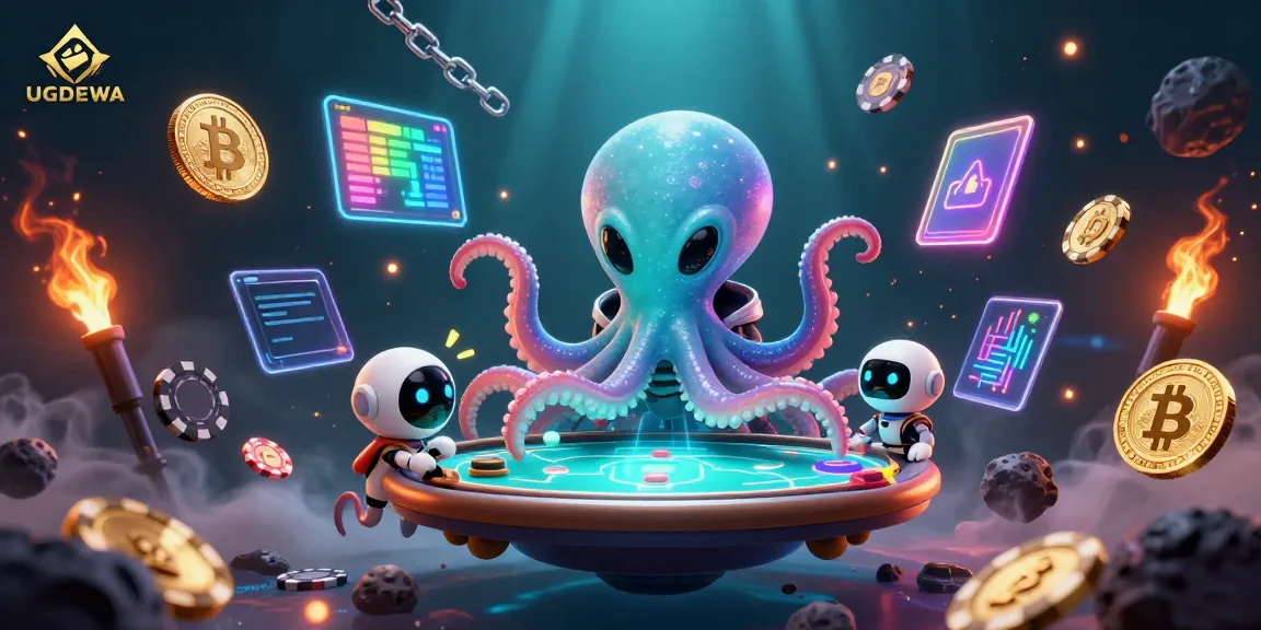 Engage in exciting game experiences with UGDEWA's colorful cosmic casino scene.