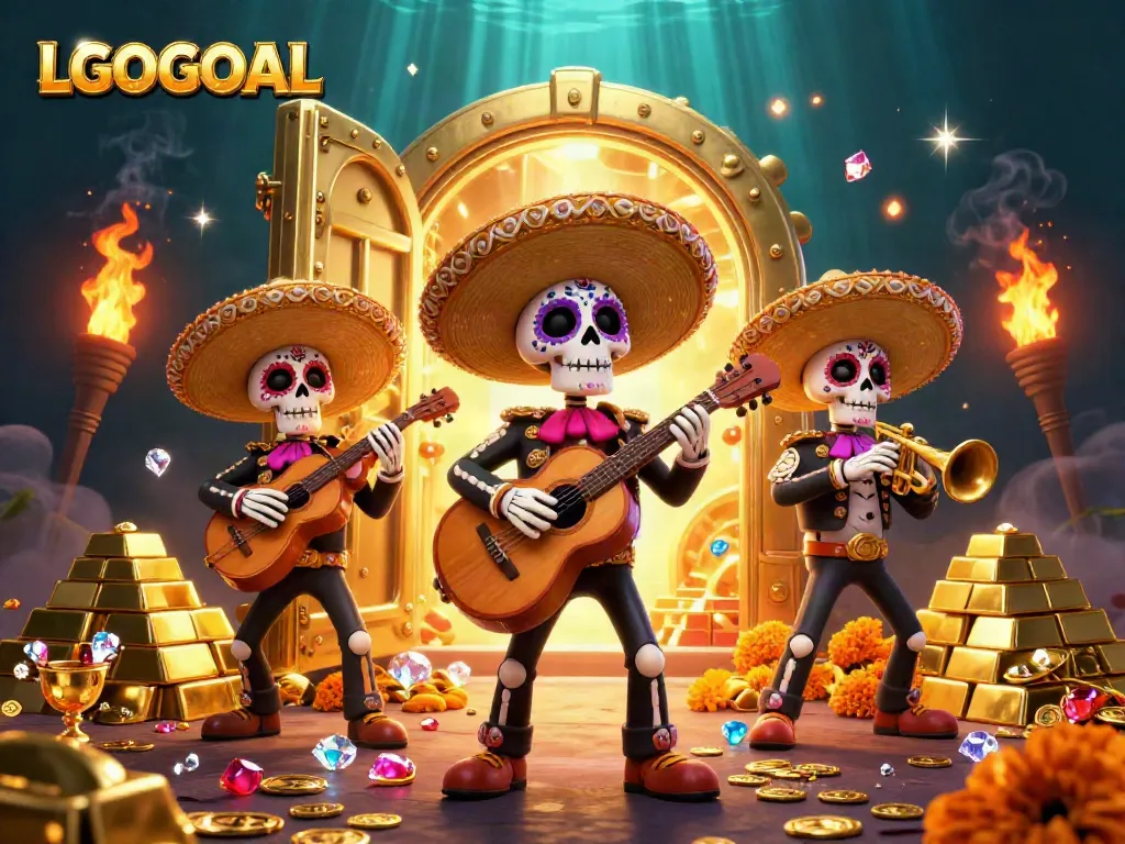 Experience immersive gaming with LGOGOAL as a vibrant mariachi band fills the screen.