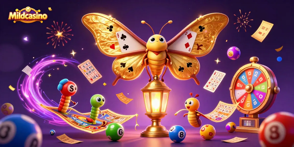 Mildcasino offers exciting lottery inspirations with dynamic illustrations and vivid casino elements.