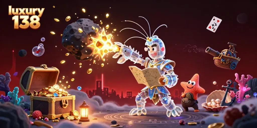 Experience luxury 138 with an explosive underwater casino adventure filled with treasures and games.
