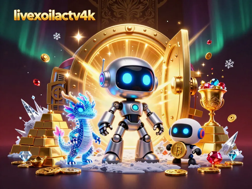 Experience livexoilactv4k with a dynamic casino scene showcasing rich treasures, neon characters, and vibrant gaming elements.
