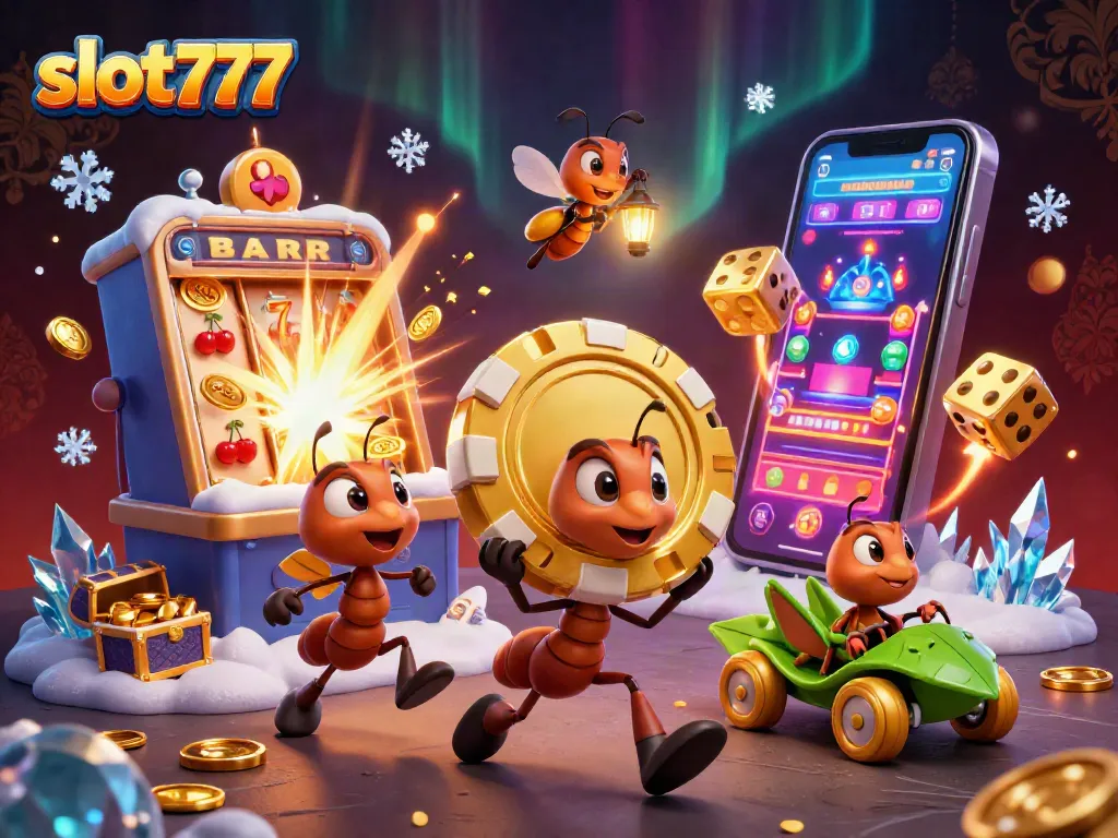 Slot777, strategi menang dengan mesin slot penuh harta karun dan simbol keberuntungan.